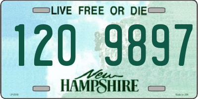 NH license plate 1209897