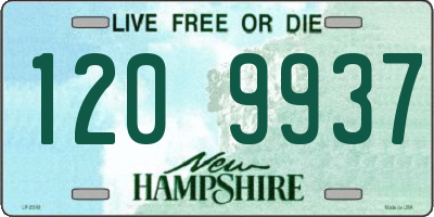 NH license plate 1209937