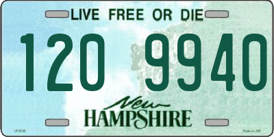 NH license plate 1209940