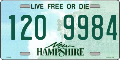 NH license plate 1209984