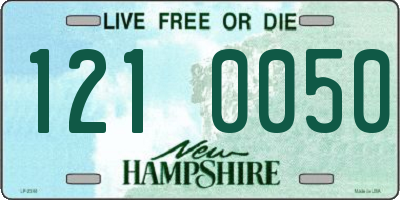 NH license plate 1210050
