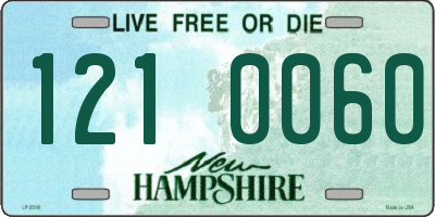 NH license plate 1210060