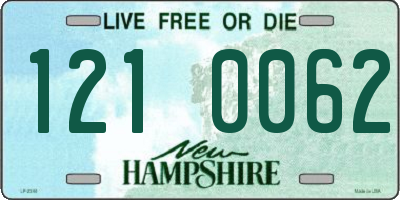 NH license plate 1210062