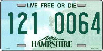 NH license plate 1210064