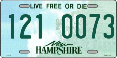 NH license plate 1210073