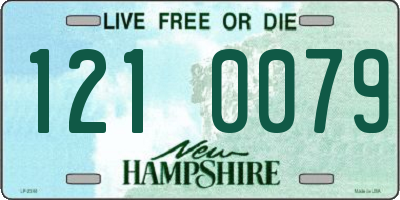 NH license plate 1210079