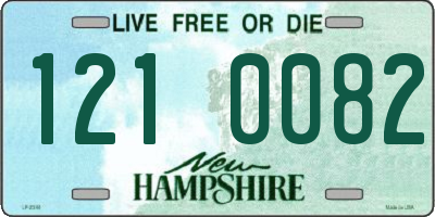 NH license plate 1210082