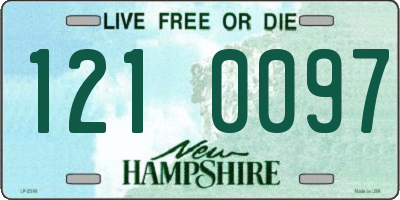 NH license plate 1210097