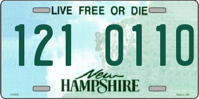 NH license plate 1210110