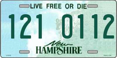 NH license plate 1210112