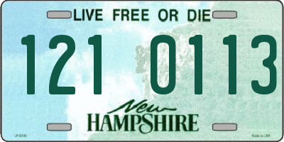 NH license plate 1210113