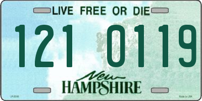 NH license plate 1210119