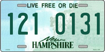 NH license plate 1210131