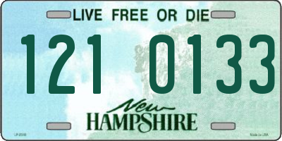 NH license plate 1210133