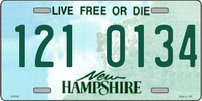 NH license plate 1210134