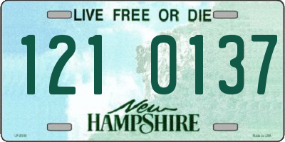 NH license plate 1210137