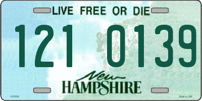NH license plate 1210139