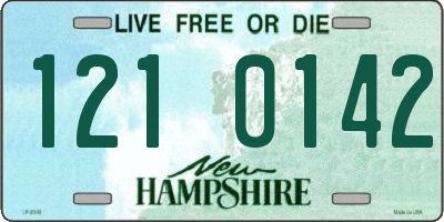 NH license plate 1210142