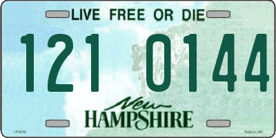 NH license plate 1210144