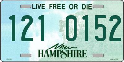 NH license plate 1210152