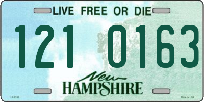 NH license plate 1210163