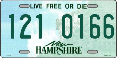 NH license plate 1210166