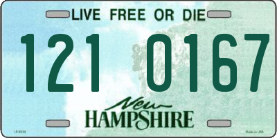 NH license plate 1210167
