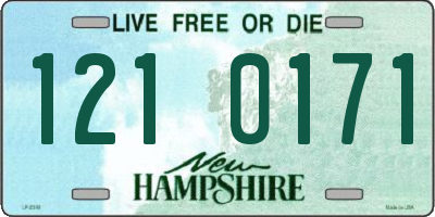 NH license plate 1210171