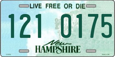 NH license plate 1210175