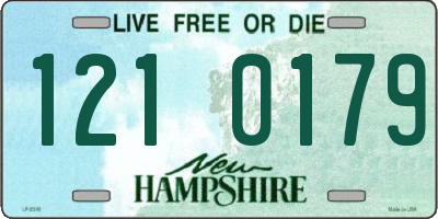 NH license plate 1210179