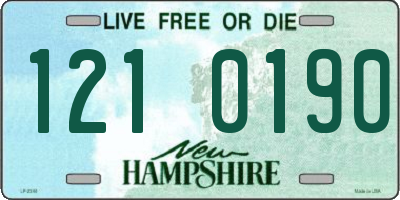 NH license plate 1210190