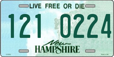 NH license plate 1210224