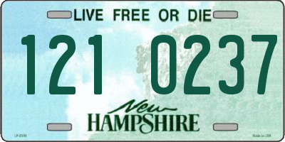 NH license plate 1210237