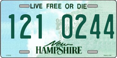 NH license plate 1210244