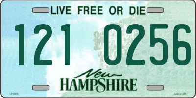 NH license plate 1210256