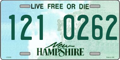 NH license plate 1210262