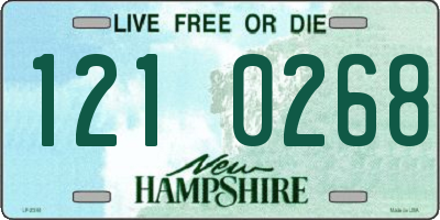 NH license plate 1210268