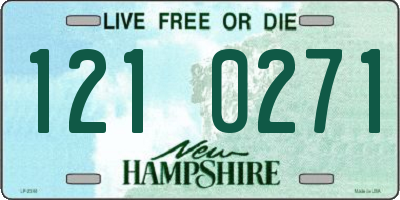 NH license plate 1210271