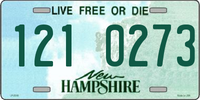 NH license plate 1210273