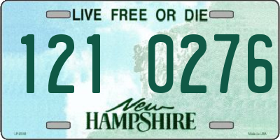NH license plate 1210276