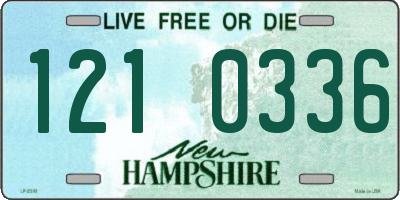 NH license plate 1210336