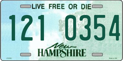 NH license plate 1210354