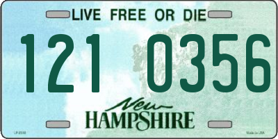 NH license plate 1210356