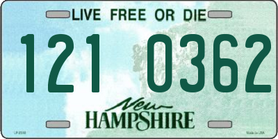 NH license plate 1210362