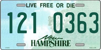 NH license plate 1210363
