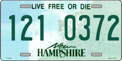 NH license plate 1210372