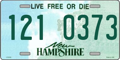 NH license plate 1210373