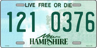 NH license plate 1210376
