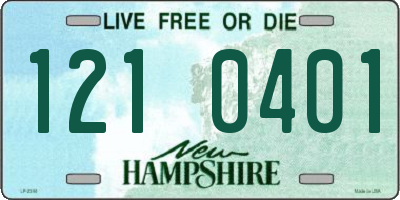 NH license plate 1210401