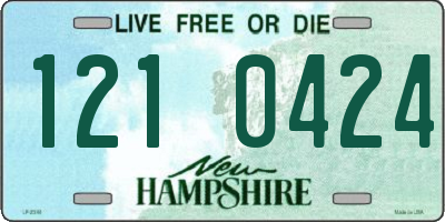 NH license plate 1210424